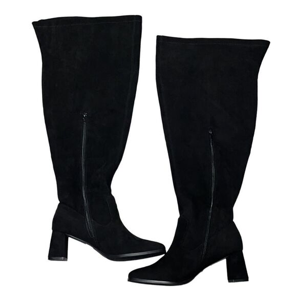 FTF Over-The-Knee Wide-Width/Wide-Calf Faux-Suede Boots - Picture 2 of 10